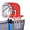 Jump Into Fun 65IN 5.5FT Outdoor & Indoor Mini Toddler Trampoline With Basketball Hoop, Safety Enclosure Net Birthday Gifts for Boys & Girls - 4 of 4