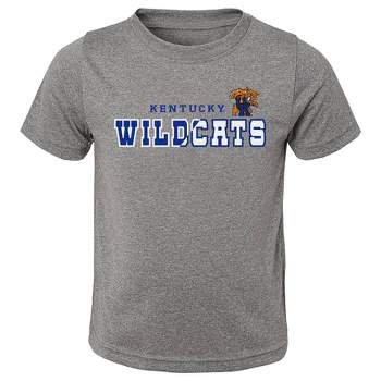 NCAA Kentucky Wildcats Boys' Heather Gray Poly T-Shirt