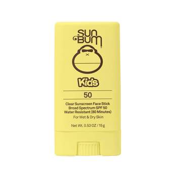 Sun Bum Kids' Clear Sunscreen Face Stick - SPF 50 - 0.53oz