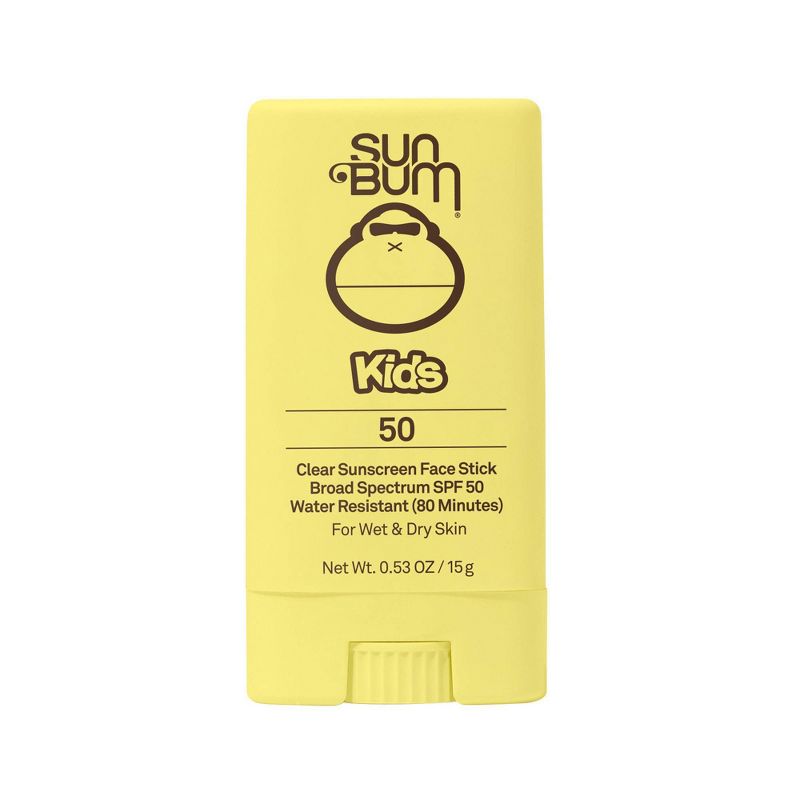 Sun Bum Kids&#39; Clear Sunscreen Face Stick - SPF 50 - 0.53oz, 1 of 9