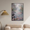 Art Remedy Pink Impressionisty Lilypads Impressionism Wall Art Framed - 2 of 4