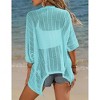 BLUEMING Women's Lightweight Summer Business Casual Cropped Short Sleeve Cardigan - 4 of 4