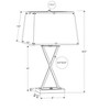 Monarch Specialties Lighting 25inchH Table Lamp Usb Port Included Black Metal Beige Shade Transitional - 3 of 4