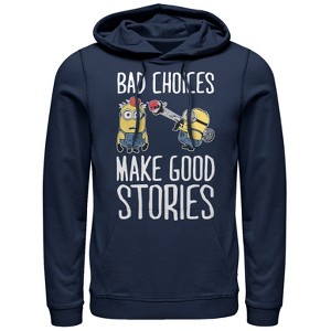 Men's Despicable Me Minion Bad Choices Pull Over Hoodie - 1 of 3