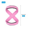 Unique Bargains Cotton SBR Sponge Pads Figure Lifting Straps 2 Pcs Stripe Pink S - 2 of 4