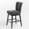 Set of 2 Wood Bar Chair Fabric Cushions with Wood Frame-Christopher Knight Home - 2 of 4