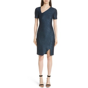 St. John Womens Shimmer Asymmetrical Dress - 1 of 1