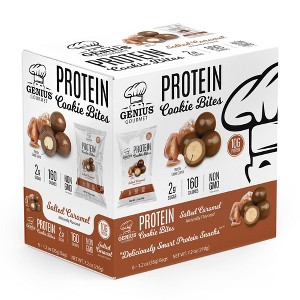 Genius Gourmet - 10g Protein Cookie Bites - Salted Caramel - 6ct - 1 of 4