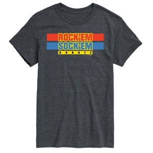 Men's - Rock 'Em Sock 'Em Robots - Rock 'Em Sock 'Em Logo Short Sleeve Graphic T-Shirt - 1 of 4