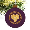 West Chester University Primary Logo Wood Christmas Tree Holiday Ornament - 4 of 4