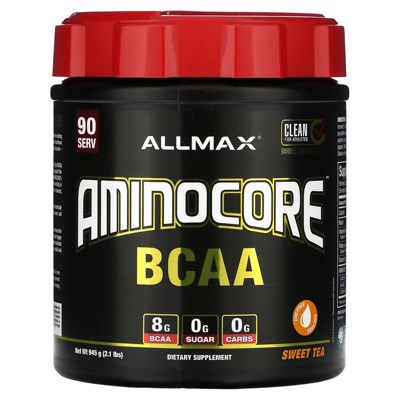 ALLMAX AMINOCORE™ BCAA, Sweet Tea, 2.1 lbs (945 g)