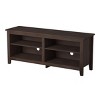 Syemin TV Stands and Consoles 65" Console Media Entertainment Center with Storage Shelves Mid Century Modern TV Console, Brown, 58"*16"*24" - 4 of 4