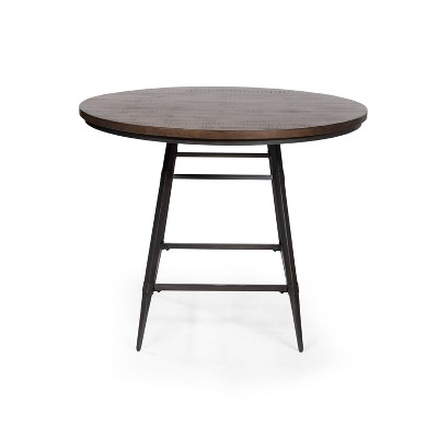 Mirtz Round Counter Table Weathered Gray - miBasics