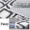 Area Rug for Living Room Bedroom Machine Washable Modern Diamond Rug Non-Slip Medium Pile Stain-Resistant Dining Accent Carpet - 4 of 4