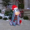 Christmas Inflatable Eeyore in Santa Hat - 2 of 2