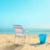 VisioGear Outdoor Folding Beach Chair, Portable Foldable Camping Chair for Patio, Fishing, Colorful Stripes, 19.09“*17.32"*29.53" - 2 of 4