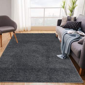 Solid Shaggy Rug Modern Indoor Carpet Fluffy Plush Rug Shag Area Rug Home Decor