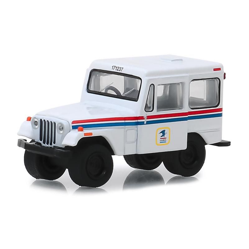 1971 Jeep DJ-5 White "United States Postal Service" (USPS) "Hobby Exclusive" 1/64 Diecast Model Car by Greenlight, 2 of 4