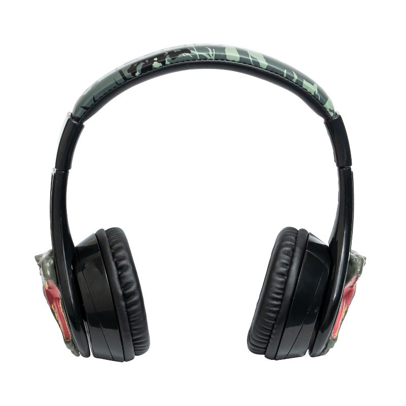 eKids Jurassic World Bluetooth Headphones for Kids, Over Ear Headphones with Microphone - Multicolored (JW-B52v22EC), 4 of 6