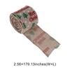 Unique Bargains Gift Wrap Ribbons Faux Linen Multicolor 179.13"x2.56" 1 Pc - 3 of 4