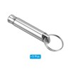 Unique Bargains Aluminum Alloy Camping Hunting Outdoor Survival Signal Whistles with Keychains 5 Pcs - 3 of 4