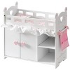 ROBOTIME Doll Furniture Doll Crib Changing Table, Wooden Doll Bed with Storage, Pretend Play Furniture, Gift for Girl, White, 10.8"*22"*21.3" - 2 of 4