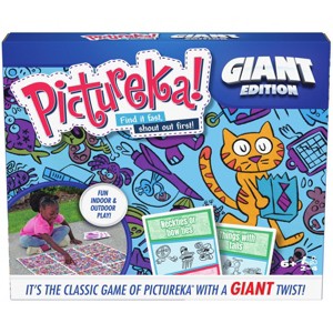 Spin Master Games Pictureka Giant Edition – Extra Large Family Game with 32” x 32” Mat, Jumbo Challenge Cards, for 2-4 Players, Indoor and Outdoor Fun - 1 of 4
