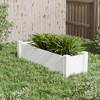 Lirago 51" x 28" x 13" White PVC Modular Garden Fence Panel Durable Easy to Install Soil Improvement Solution - 2 of 4
