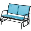 Outsunny 2-Person Outdoor Glider Bench, Patio Double Swing Rocking Chair Loveseat w/Powder Coated Steel Frame for Backyard Garden - 4 of 4