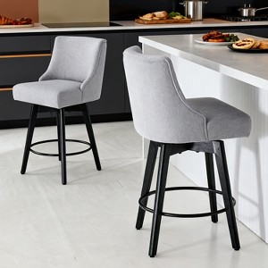 Vipbear 37-inch modern style high bar, rotatable, high-density foam pad, height suitable for 35-37 inch bars or kitchen islands - 1 of 4