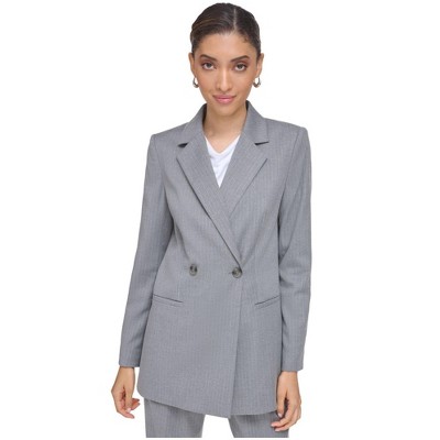 Calvin Klein Womens Double Breasted Blazer Jacket