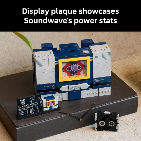 LEGO Icons Transformers Soundwave Kit de Modelo 10358 7