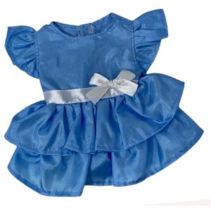 Doll Clothes Superstore Blue Ruffles Dress Fits Some Baby Alive And Little Baby Dolls - 1 of 3