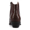 Journee Women's Taliah Medium and Wide Width Western Ankle Booties - 3 of 4