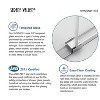 Serene Valley 60 x 74 Inch Big Roller Frameless Sliding Stainless Steel Shower Door with Superclear 3/8 Inch Tempered Glass, Chrome - 3 of 4