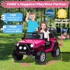 JOYRACER 24V 2-Seater Ride-On Toys Truck for Kids, 2×200W Motors, Electric Toys Car w/ 4 Wheels Spring Suspension, 3 Speeds, LED, Bluetooth Music - 2 of 4