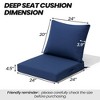 Crestlive Products Outdoor Deep Seat Cushion Set Patio Furniture Cushions with Removable Cover for Chair Sofa Couch - 2 of 4
