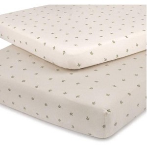 Ely's & Co. Baby Fitted Pack n Play - Mini Crib Sheet   100% Combed Jersey Cotton  2 Packs Gender Neutral - 1 of 4