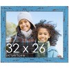 PosterPalooza | Shabby Chic Blue Picture Frame - UV Acrylic, Backing Board, Hanging Hardware Included - 2 of 4