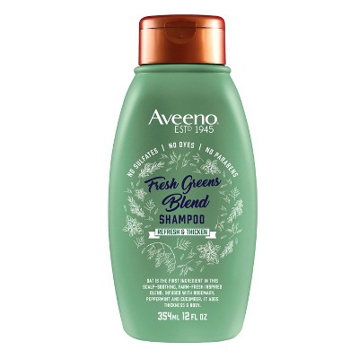 Aveeno Scalp Soothing Fresh Greens Blend Shampoo Clarifying &#38; Volumizing Shampoo for Thin or Fine Hair - 12 fl oz