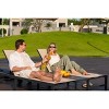 PURPLE LEAF Outdoor Double Chaise Lounge Aluminum Lounge Chairs with Adjustable Backrest Tanning Daybed Reclining Loveseat for Pool Beach Garden Patio - 2 of 4