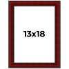 PosterPalooza | Weathered Red Picture Frame - UV Acrylic, Foam Board Backing, Hanging Hardware - 2 of 4
