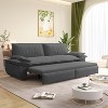 AENKYO 73.2" Oversized Convertible Loveseat Sleeper Sofa Bed Queen Size Pull Out Sofabed Sofacama,Cloud Cushion Velvet Upholstered Pullout Sofa Couch - 4 of 4