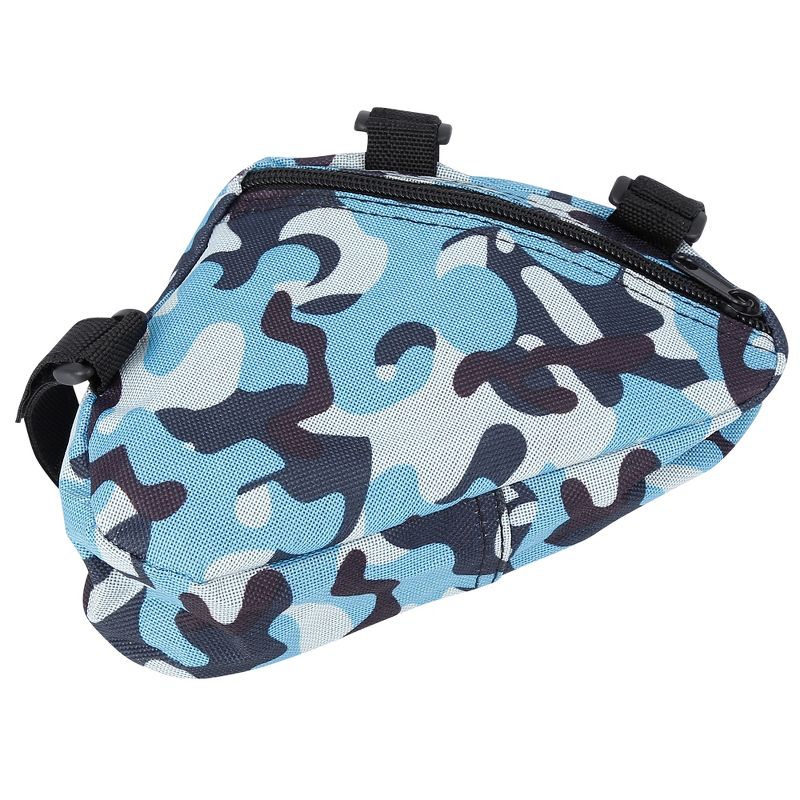 Unique Bargains Bicycle Frame Bag Camouflage Blue 6.3"x5.51"x1.57" 1 Pc, 4 of 7