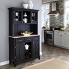 Sideboard buffet Servers Wood Top and Hutch - Home Styles - image 2 of 4