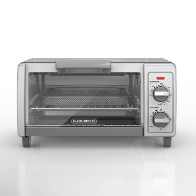 BLACK+DECKER 4 Slice Toaster Oven - TO1701SG: Countertop, Small, Dishwasher-Safe Parts