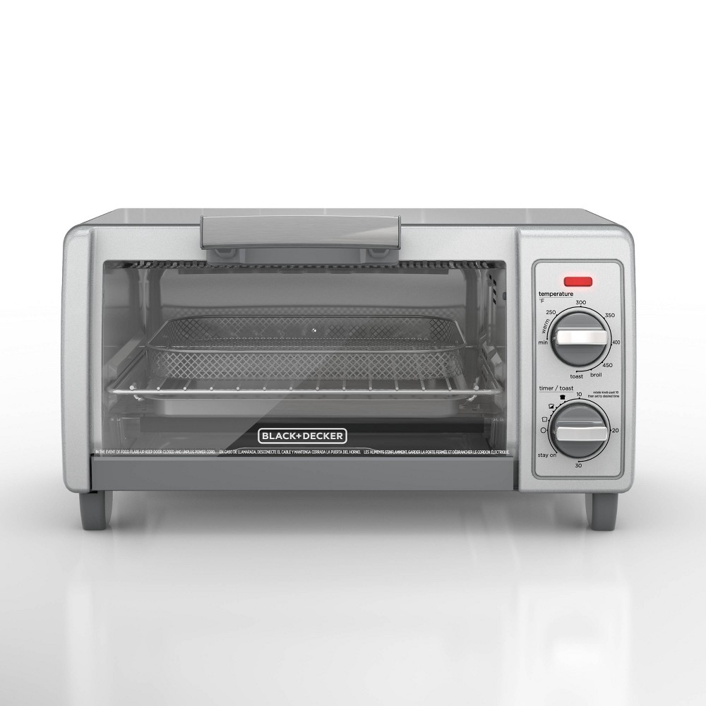 BLACK+DECKER 4 Slice Toaster Oven - Silver - TO1700SG