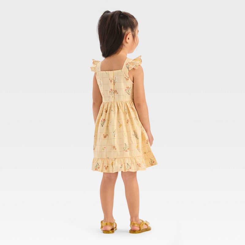 Toddler Girls&#39; Disney Minnie Mouse Poplin Dress - Yellow, 2 of 6