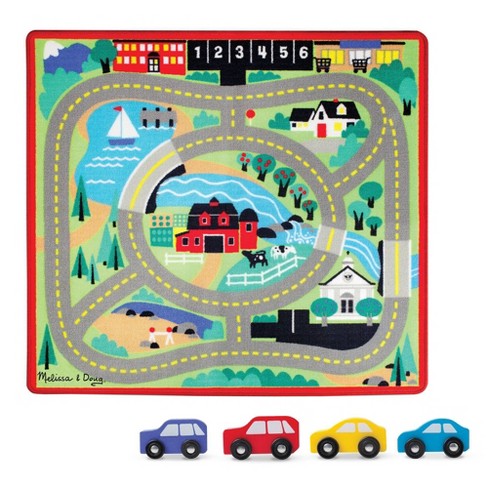 zuur Madeliefje Goederen Melissa & Doug Round The Town Road Rug : Target