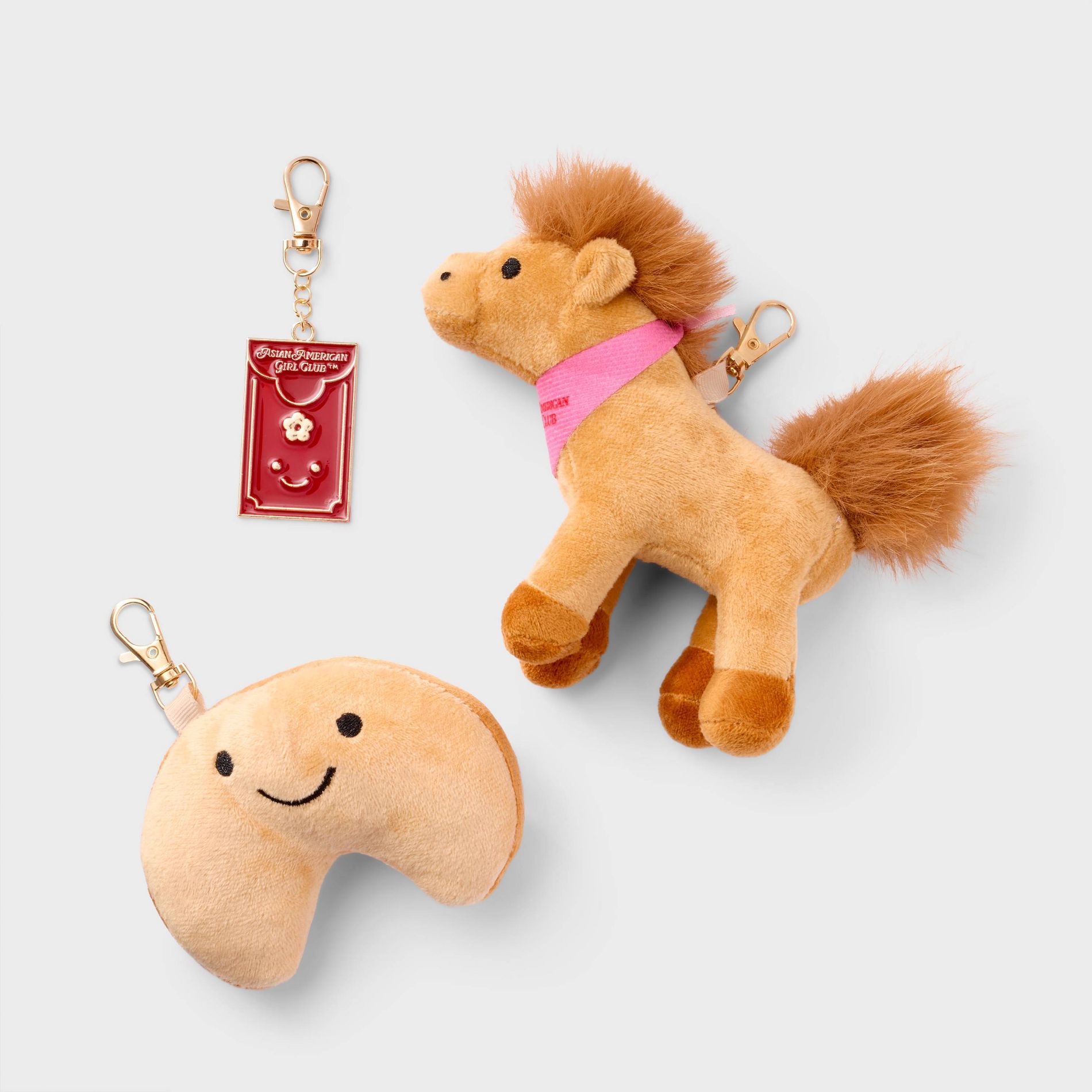 Lunar New Year Asian American Girl Club Bag Charm Collection